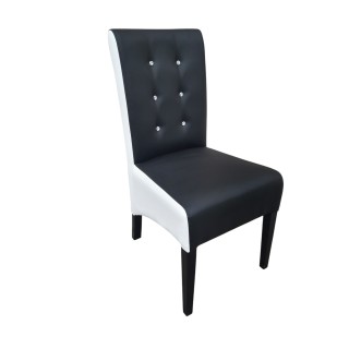 wygodne krzesło tapicerowane wyposażenie restauracji salon jadalnia drewniane